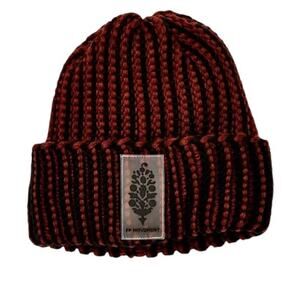 NWT! Free People Apres Ski Knit Beaniein Black / Chesnut OS